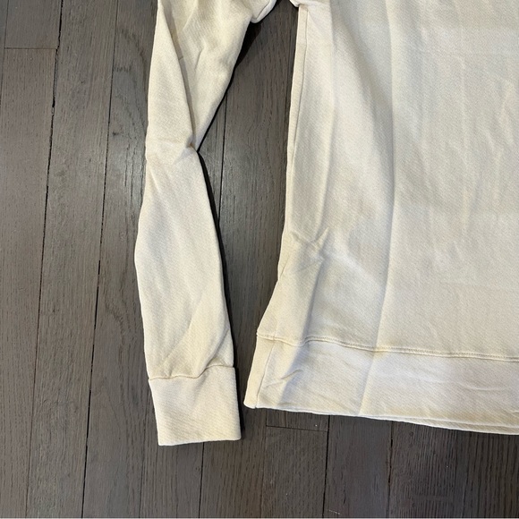 SUNDRY La Mer 1839 Long Sleeve Lightweight Sweatshirt Top Shirt Off-White - Picture 4 of 8